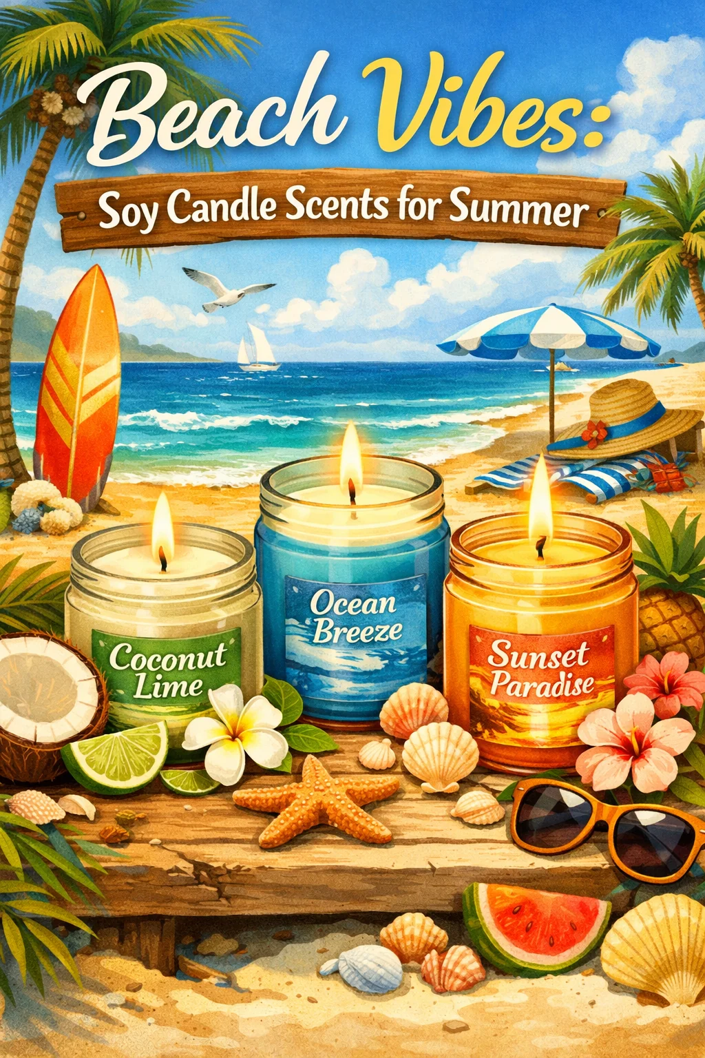 Beach Vibes: Soy Candle Scents for Summer