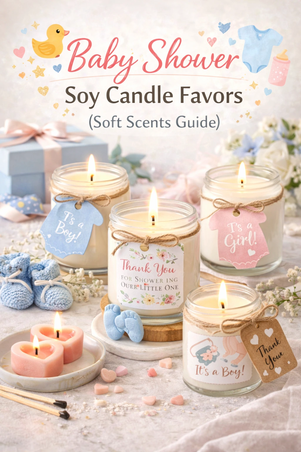 Baby Shower Soy Candle Favors (Soft Scents Guide)