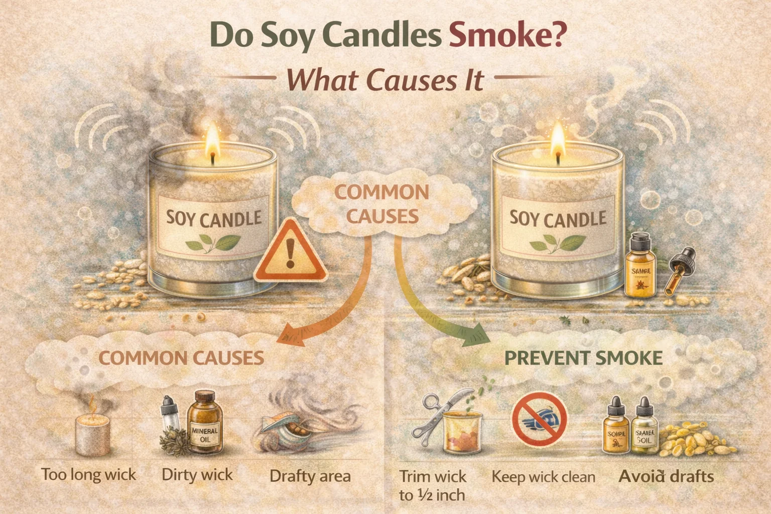 Soja Žvakės Smoke? Kas tai sukelia