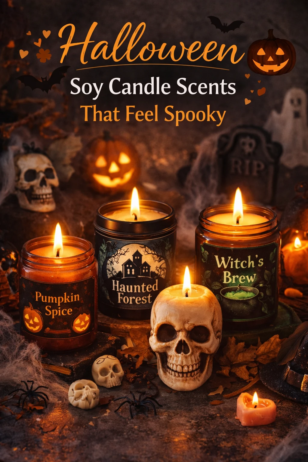 Halloween Soy Candle Scents That Feel Spooky