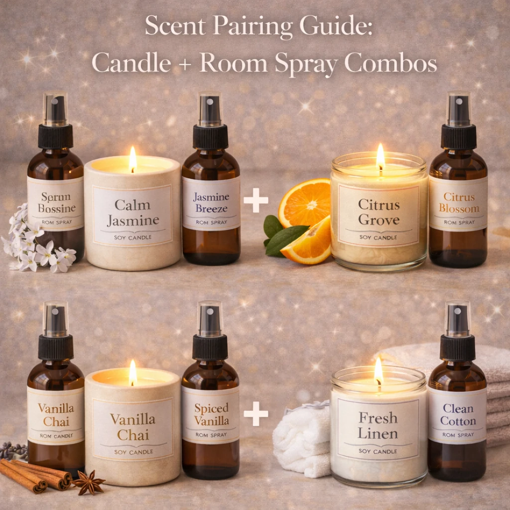 Scent poros vadovas: Žvakė + Kambarių purkštukai
