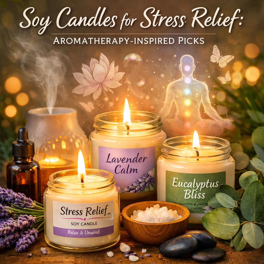 Soja Žvakės už Stress Relief: Aromaterapy- Inspired Picks