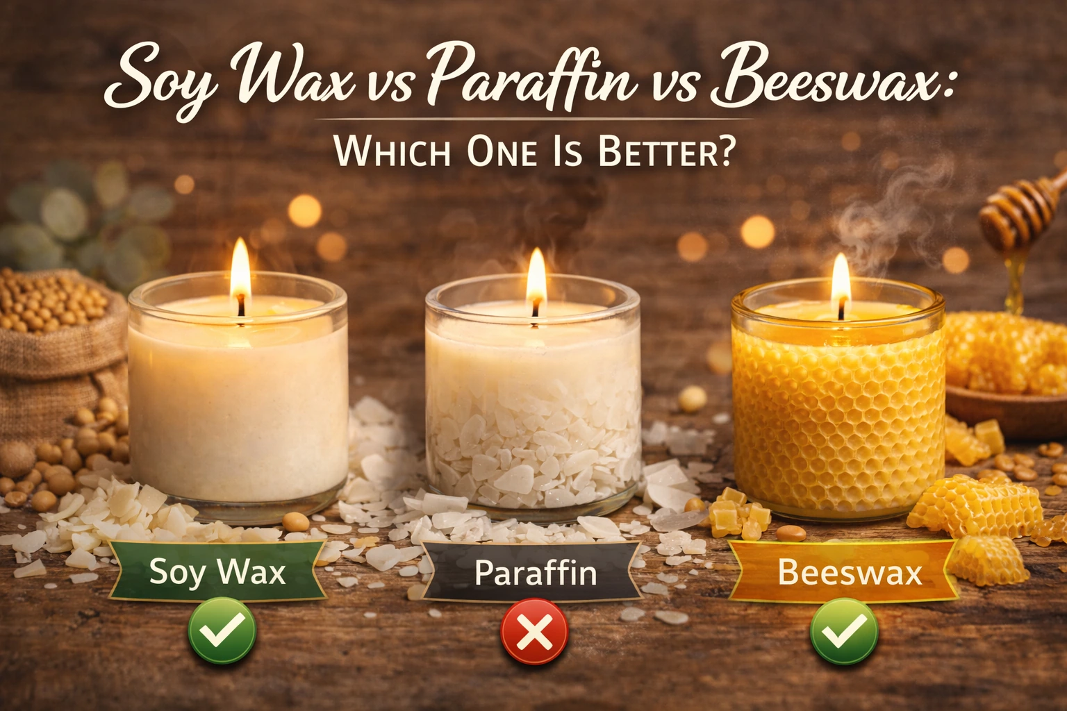 Soja Vax vs Paraffin vs Beesvaster: Kuris yra geriau?