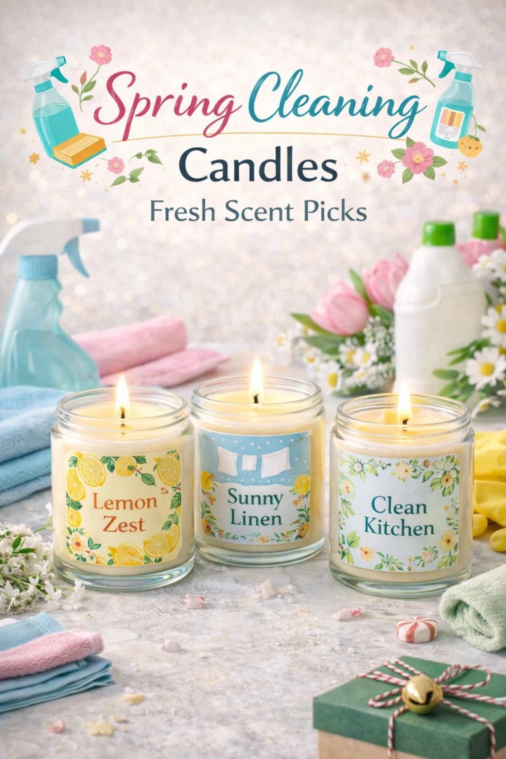 Pavasario valymo žvakės: švieži Scent Picks